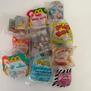 Lot Of 10 Vintage McDonald’s Burger King Toys Unopened Lion King Bugs Life etc